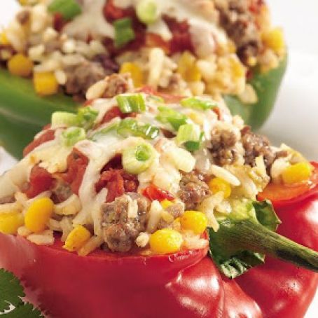 Chipotle Beef-Stuffed Peppers