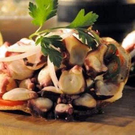 TOSTADAS DE PULPO