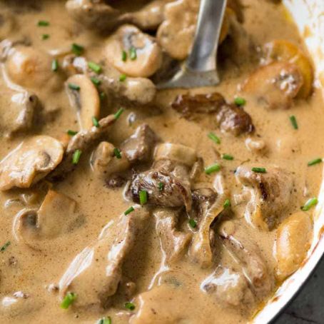 Beef Stroganoff