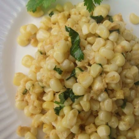 Parmesan Cilantro Skillet Corn