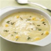Golden Summer Squash and Corn Soup