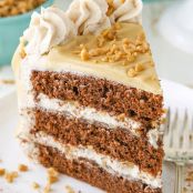 Bourbon Spice Toffee Layer Cake