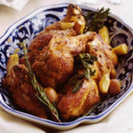 Skillet Chicken Rosemary