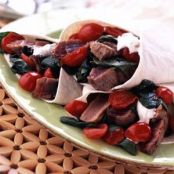 Tuna, Goat Cheese, and Spinach Tacos