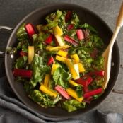 Flash-Cooked Greens with Garlic