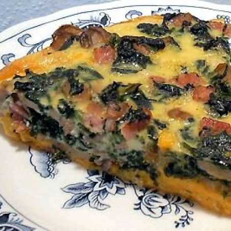 CRUSTLESS SPINACH QUICHE - Low Carb Menus & Recipes