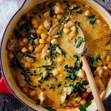 Chickpea & Chicken Coconut Green Curry