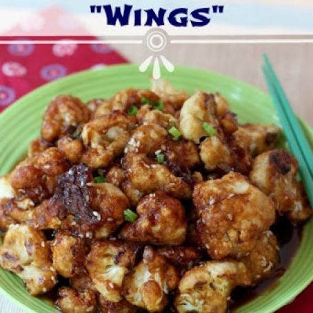 Sesame Glazed Cauliflower Wings
