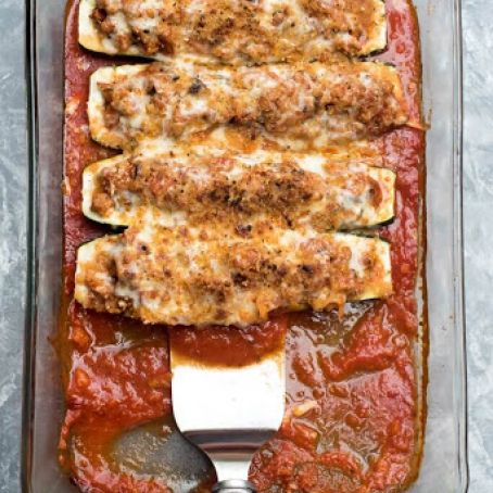 Italian Stuffed Zucchini Boats