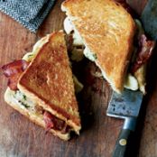 Grilled Cheese-and-Bacon Sandwiches with Cheese Curds