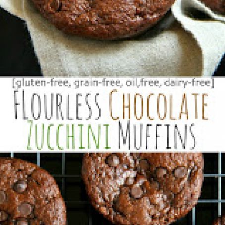 Flourless Chocolate Zucchini Muffins