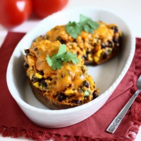Twice-Baked Tex Mex Sweet Potatoes