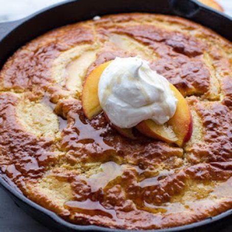 Make-Ahead Peaches 'n Cream Pancake Casserole