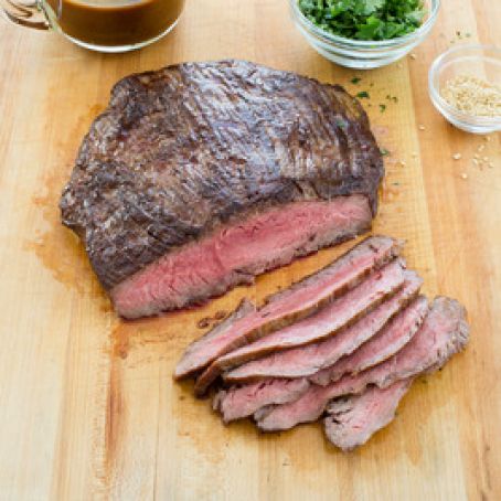 Sesame-Hoisin Glazed Flank Steak