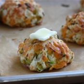 Zucchini Cheddar Drop Biscuits