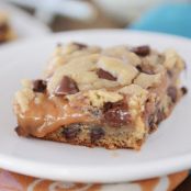 Bars: Peanut Butter Caramel Chocolate Chip Cookie Bars