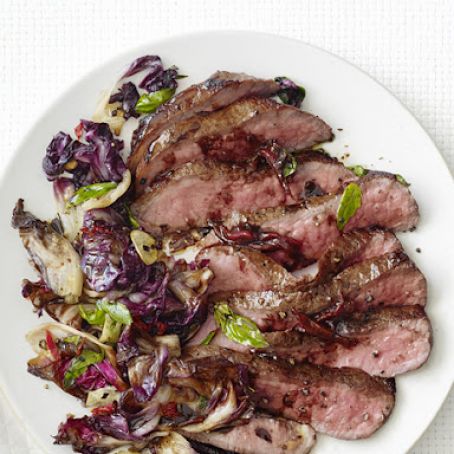 Meals (Balsamic Steak with Radicchio)