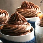 Coffee Cupcakes with Mocha Buttercream