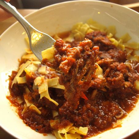 Braised Pork Shoulder in Red Wine Tomato Sauce