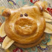 PB & Banana Piggy Sandwich