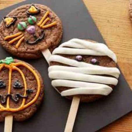 Halloween Cookies on a Stick