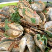 Appetizers (Steamers in Red Chile Pesto Broth)