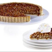 Walnut Rosemary Tart with Orange Chantilly Cream