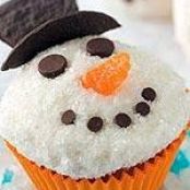 Snowmen cupcakes