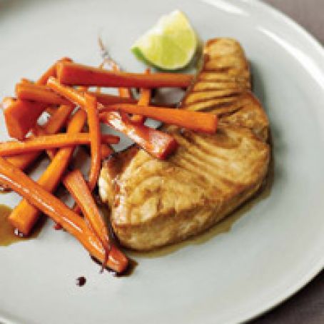 Guinness-Glazed Halibut