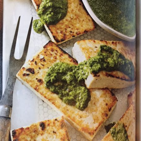 Chimichurri Tofu Steaks
