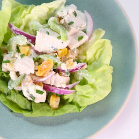 CHICKEN****Chicken (or Turkey) Salad with Apple and Blue Cheese-Yogurt Dressing