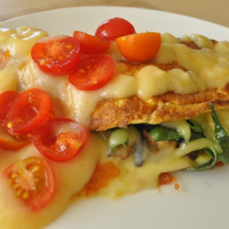 Mushroom Spinach Omelet