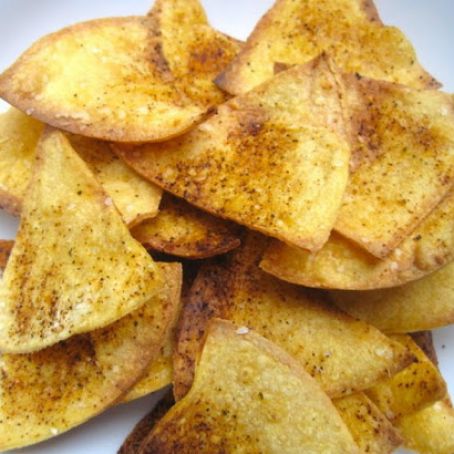 Spicy Baked Flour or Corn Tortillia Chips