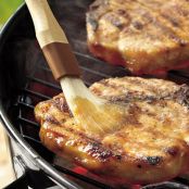 Grilled Pork Chops with Maple Apple Glaze