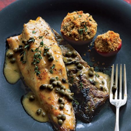 Mustard Trout and Lady Apples