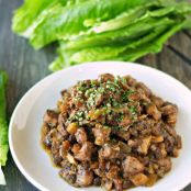 SC:   Honey Garlic Chicken Lettuce Wraps