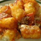 Pizza Tot Casserole