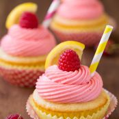 Raspberry Lemonade Cupcakes