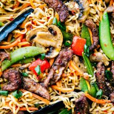 Garlic Beef and Veggie Ramen