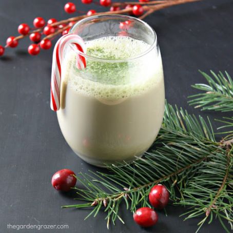 Peppermint Cocoa Matcha Latte