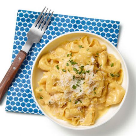 Tortellini with Pumpkin Alfredo Sauce