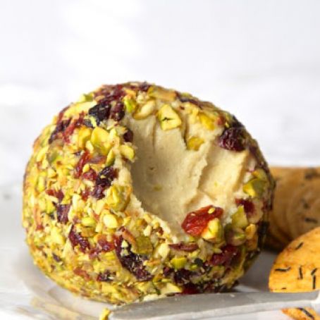 Lemon Cranberrty and Pistachio  Cashew Cheese Ball