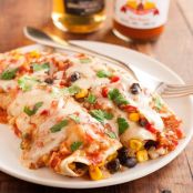 Slow Cooker Black Bean Enchiladas