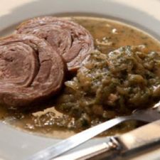 Leg of Lamb in the Slow Cooker with Garlic and Rosemary