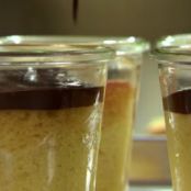 Cake - Yellow Cakes in a Jar with Chocolate Ganache