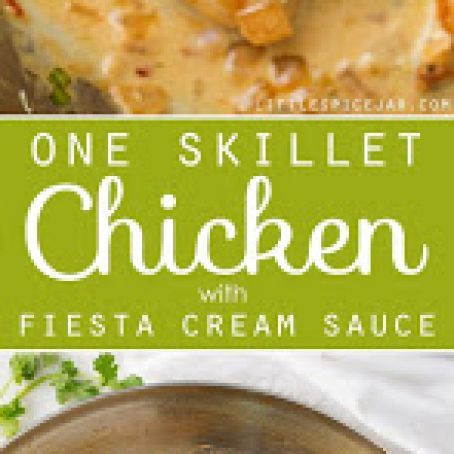 ONE SKILLET CHICKEN WITH CREAM SAUCE