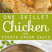 ONE SKILLET CHICKEN WITH CREAM SAUCE