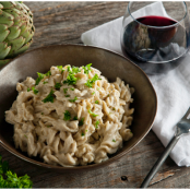 Pasta with Artichoke Alfredo