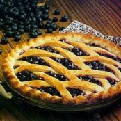 Lattice-Top Blueberry Pie