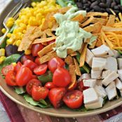 Southwest Chicken Salad with Avocado Dressing
